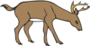 Deer Leaning Down Clip Art